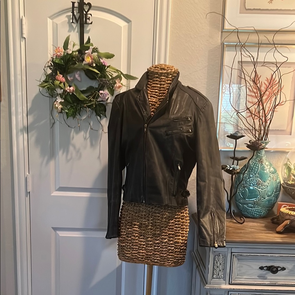 Women's Black Leather Jacket